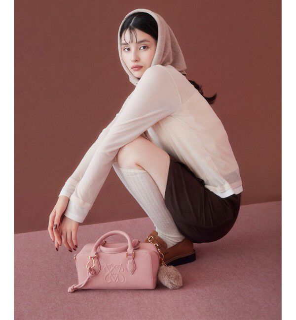 VIS「ロゴスエードミニボストンバッグ/2WAY」|ボストンバッグ|