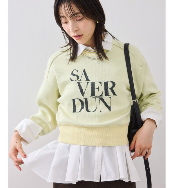 VIS「スウェットライクジャガードロゴニット」|ニット・セーター|