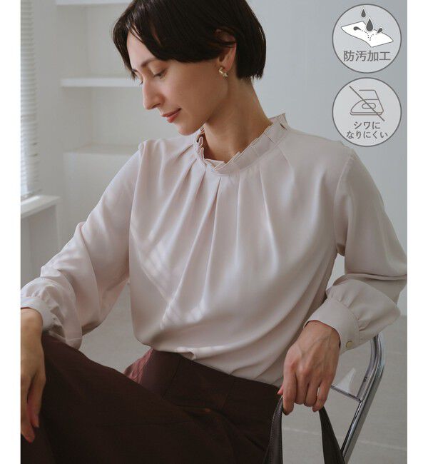 Rope&rsquo;Picnic「【WEB限定】多機能タックブラウス」|シャツ・ブラウス|ローズピンク(64)