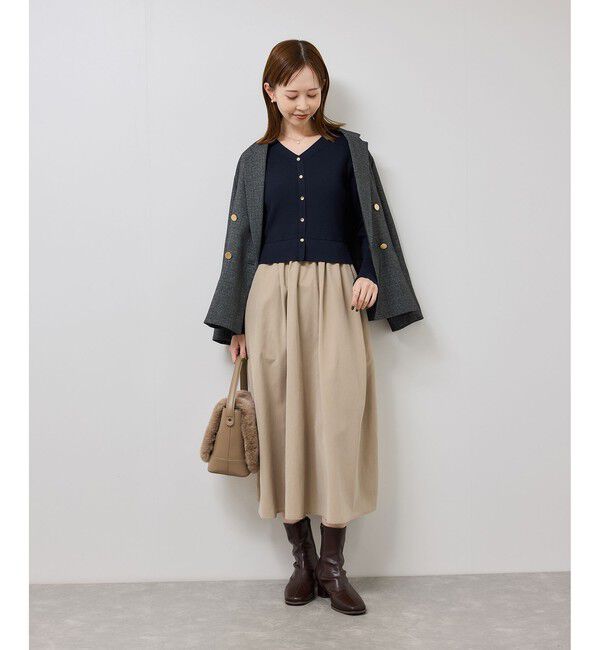 Rope&rsquo;Picnic「【新色追加】メタル釦ドッキングワンピース」|ワンピース|