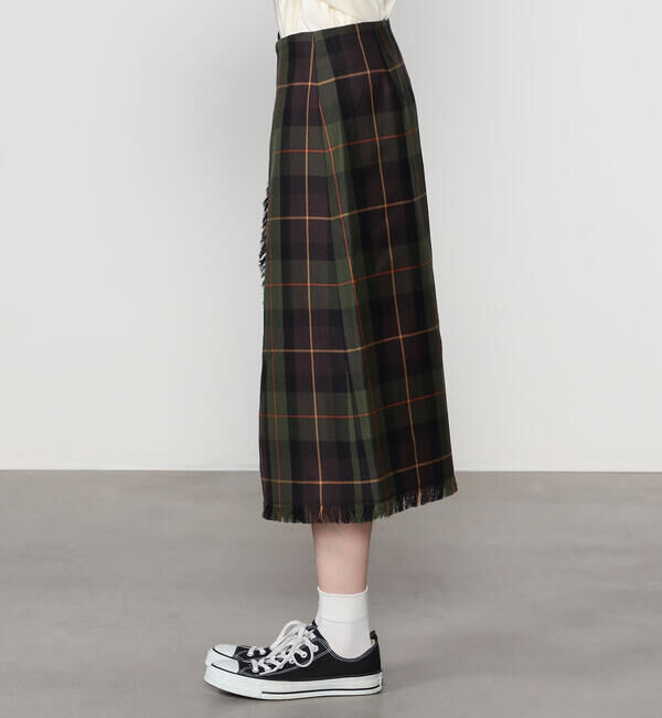 ONEIL OF DUBLIN「O'NEIL OF DUBLIN | ウーステッドウール ラップスカート WOMEN」|スカート|