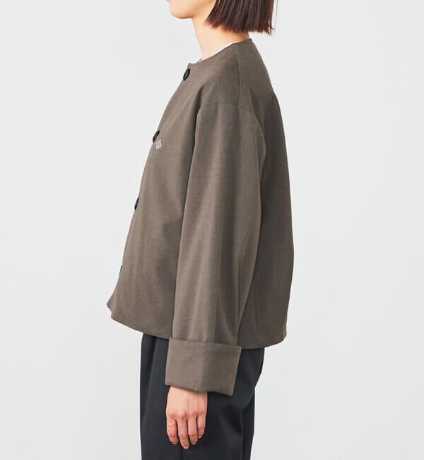 DANTON「DANTON | 中綿ノーカラージャケット WOMEN」|ノーカラーコート|