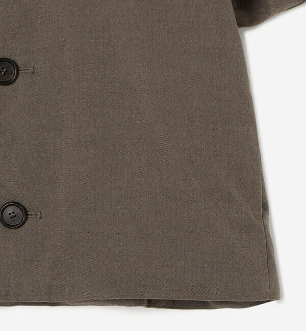 DANTON「DANTON | 中綿ノーカラージャケット WOMEN」|ノーカラーコート|