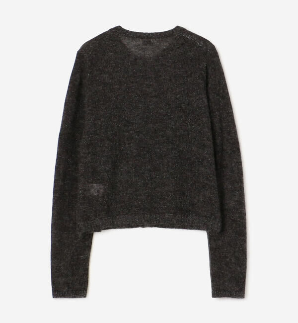 LE GLAZIK「LE GLAZIK | モヘアグリッター クルーネックカーディガン WOMEN」|ニット・セーター|