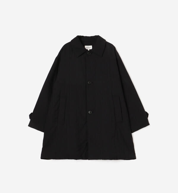 LE GLAZIK「LE GLAZIK | ナイロンツイル ショートコート WOMEN」|ダウン|BLACK