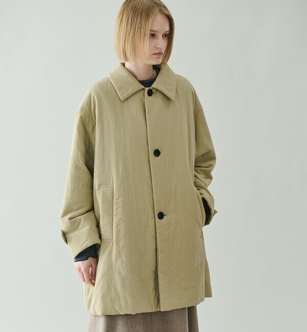 LE GLAZIK「LE GLAZIK | ナイロンツイル ショートコート WOMEN」|ダウン|