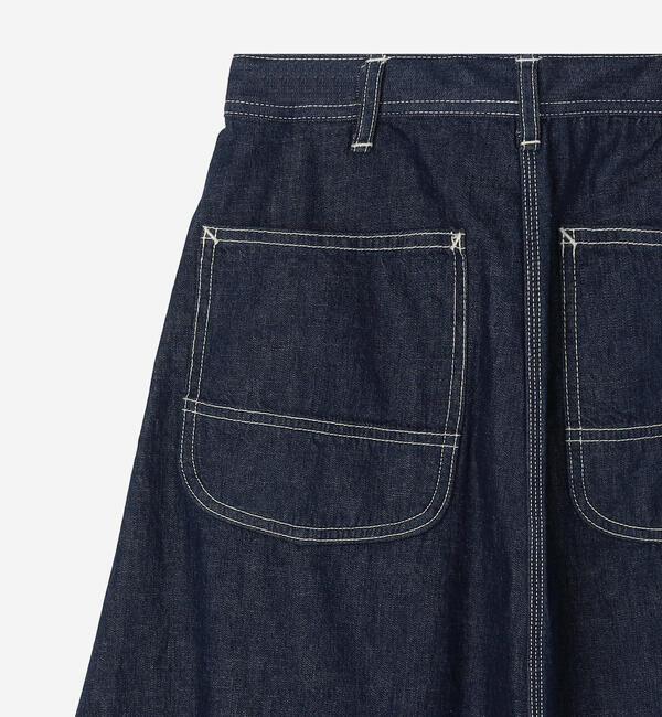  「orSlow | DENIM PAINTER LONG SKIRT WOMEN」|スカート|