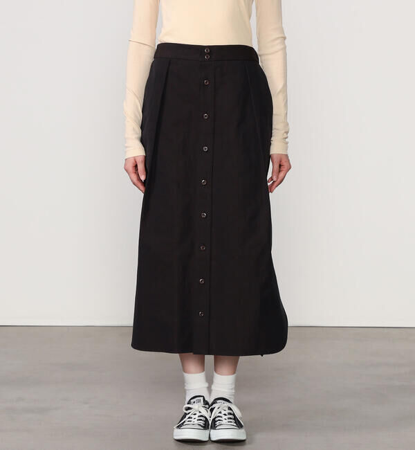  「HAVERSACK | シャンブレー ロングシャツスカート WOMEN」|スカート|