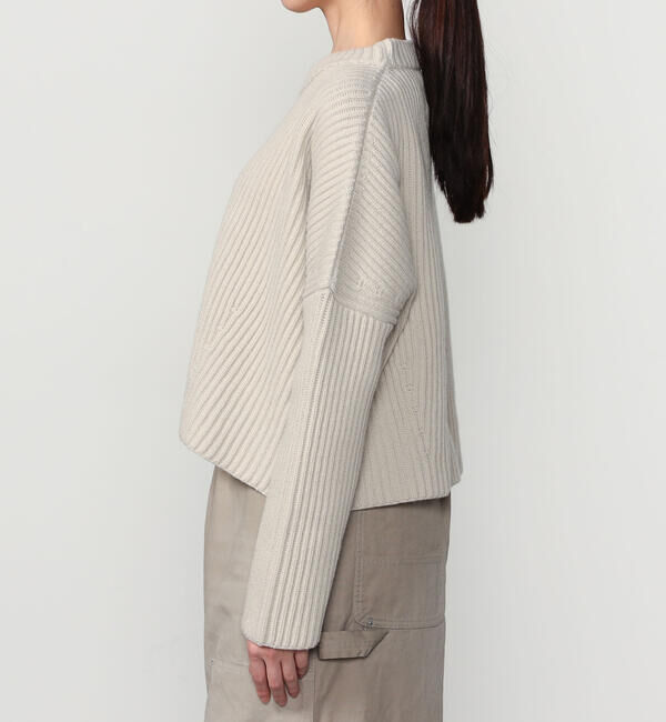  「roberto collina | リブニット クルーネックセーター WOMEN」|ニット・セーター|