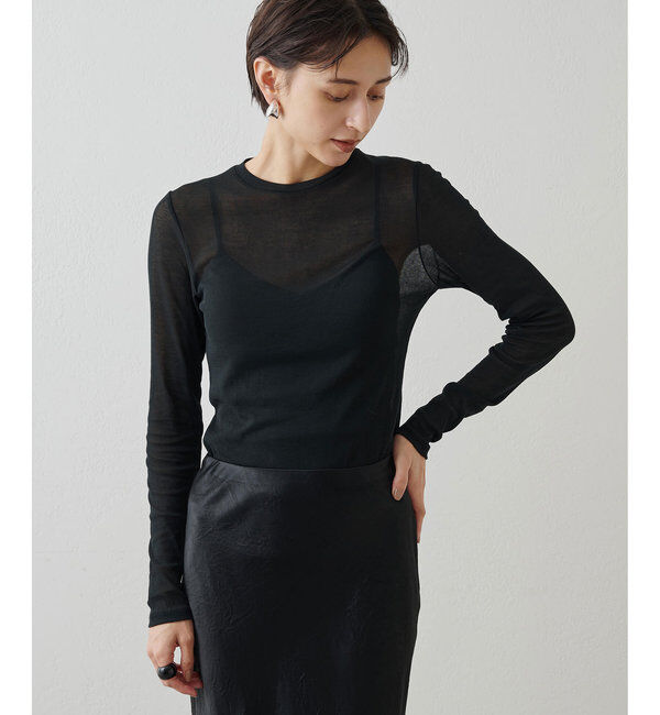  「シアーフライスクルーネックプルオーバー」|Tシャツ・カットソー|