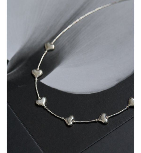 Hoaw.「【Hoaw.】Heartビース ショートネックレス」|リング|