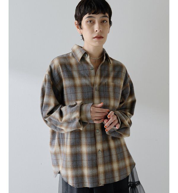  「シャギーチェックシャツ」|シャツ・ブラウス|