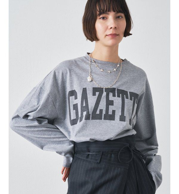  「GAZETTEロングTシャツ」|Tシャツ・カットソー|