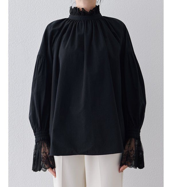 「レースギャザーブラウス」|シャツ・ブラウス|