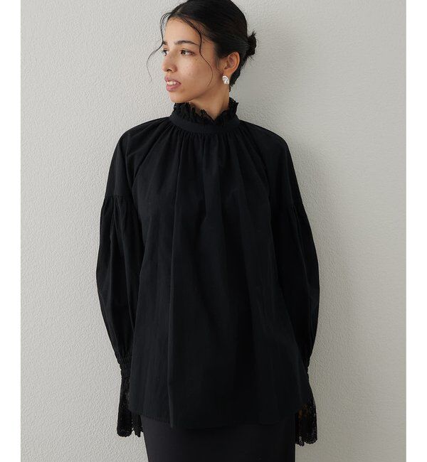  「レースギャザーブラウス」|シャツ・ブラウス|