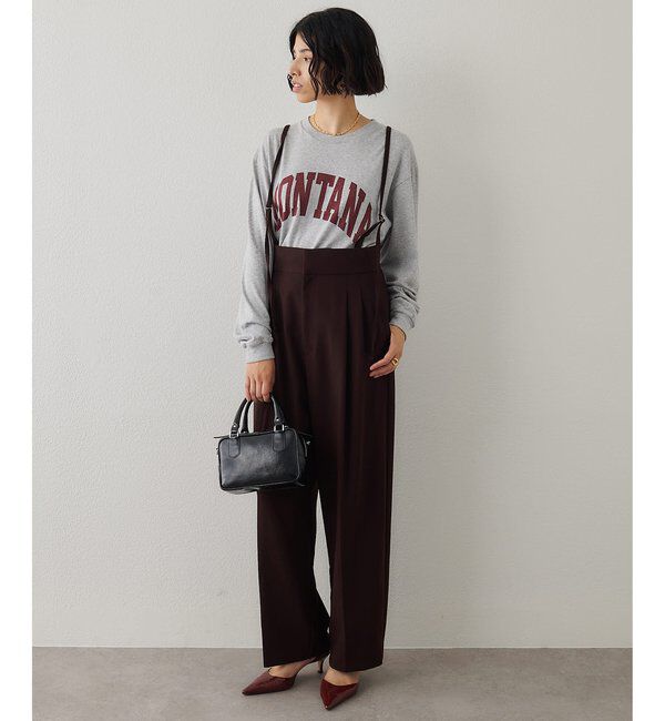  「ハイウエストサスペンダーパンツ」|チノ|