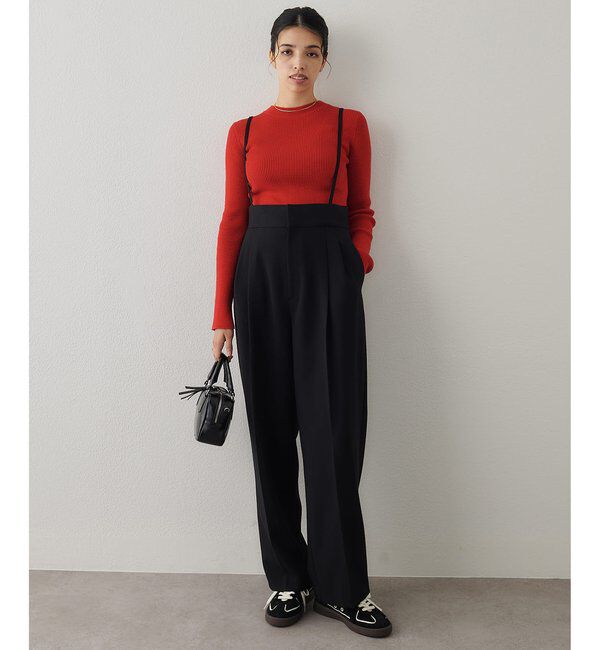  「ハイウエストサスペンダーパンツ」|チノ|