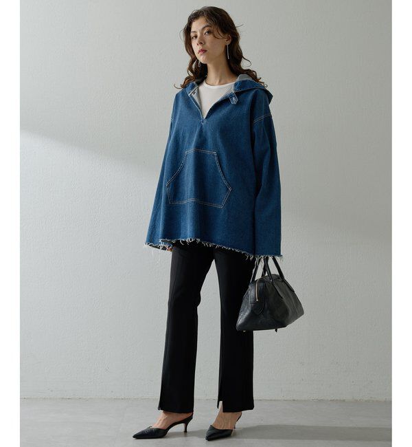  「【インフルエンサーコラボ】デニムフーディー」|シャツ・ブラウス|