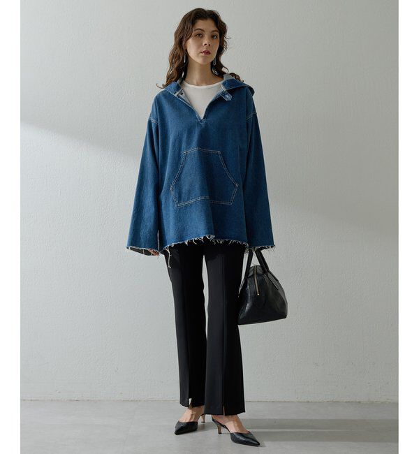  「【インフルエンサーコラボ】デニムフーディー」|シャツ・ブラウス|
