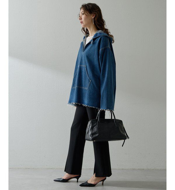  「【インフルエンサーコラボ】デニムフーディー」|シャツ・ブラウス|