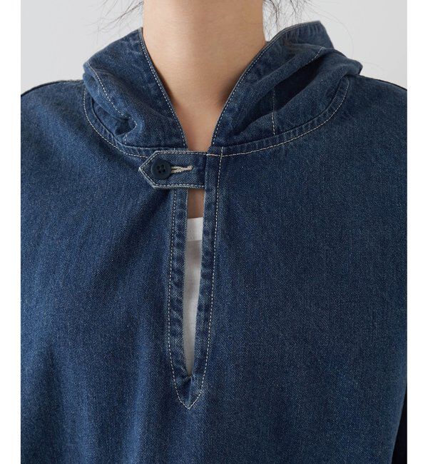  「【インフルエンサーコラボ】デニムフーディー」|シャツ・ブラウス|