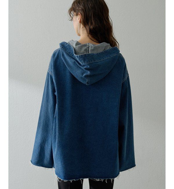  「【インフルエンサーコラボ】デニムフーディー」|シャツ・ブラウス|