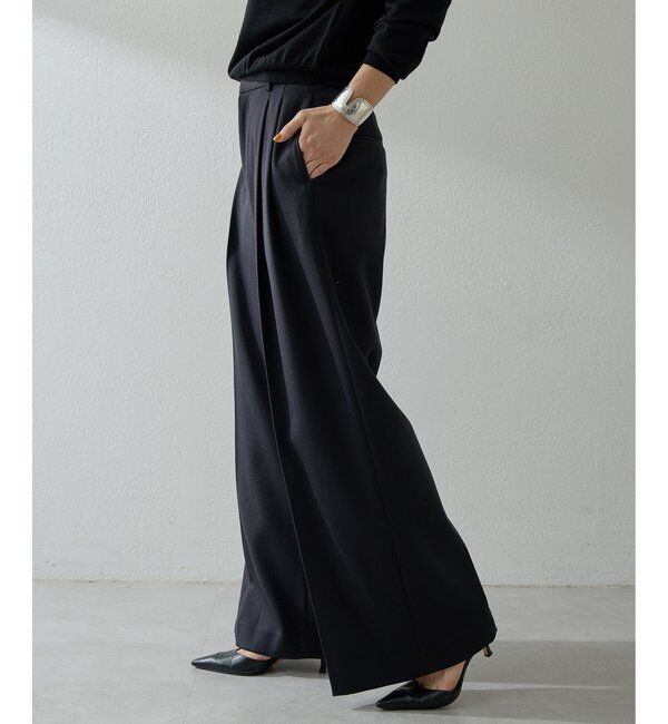  「ワイドタックパンツ」|チノ|