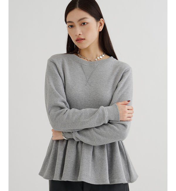  「裏毛フリルプルオーバー」|Tシャツ・カットソー|