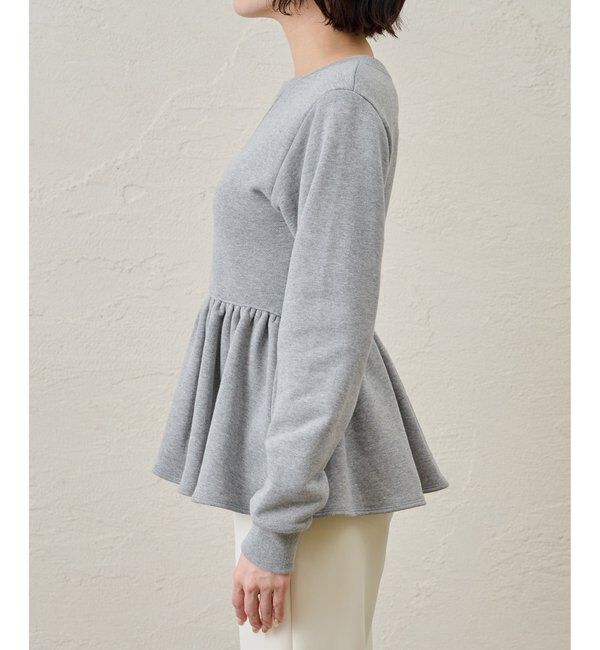  「裏毛フリルプルオーバー」|Tシャツ・カットソー|