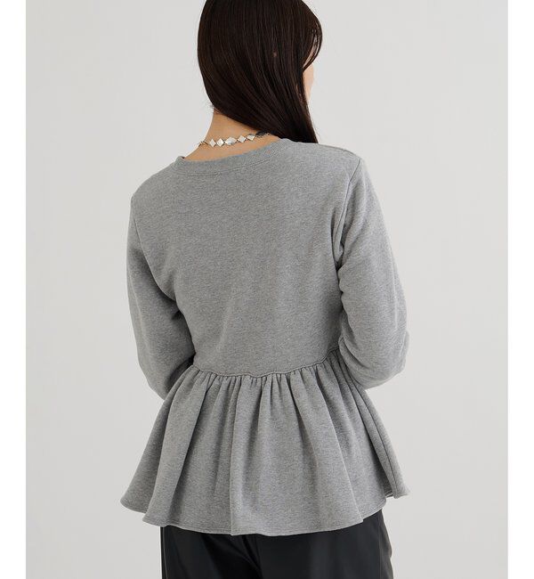  「裏毛フリルプルオーバー」|Tシャツ・カットソー|