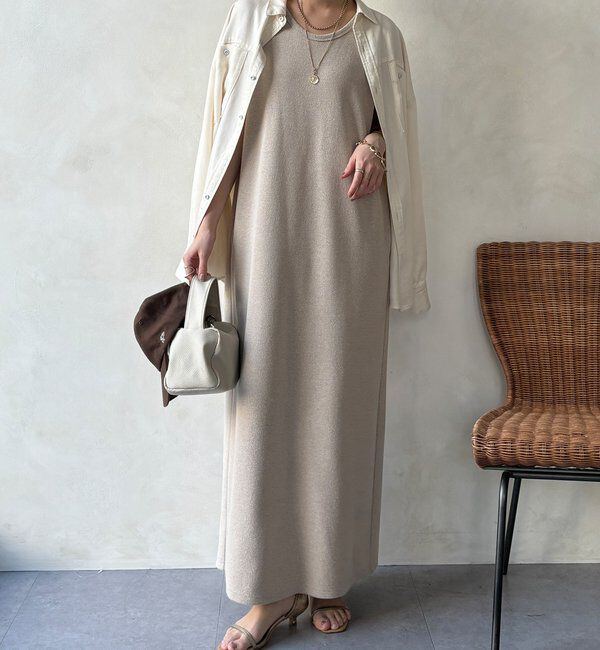  「【全骨格細見え】ブークレーダンボールタンクワンピース」|ワンピース|