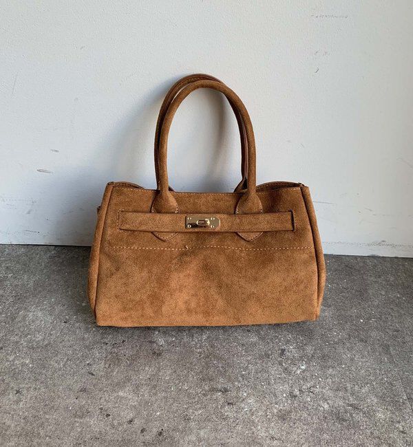  「フェイクスエードスクエアバッグ」|トートバッグ|