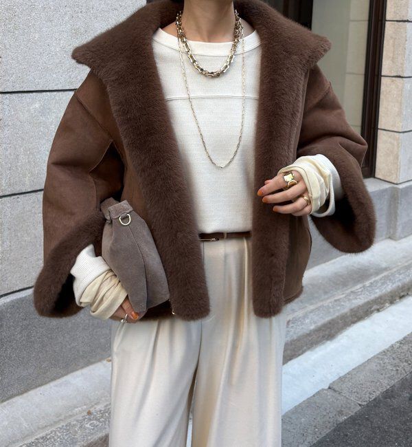  「フェイクファーリバーシブルコート」|その他|