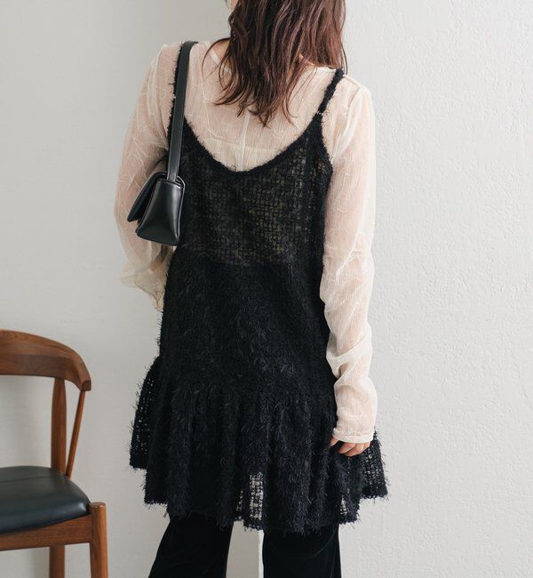  「【WEB・一部店舗限定/前後2WAY】格子フェザーチュニック」|ワンピース|