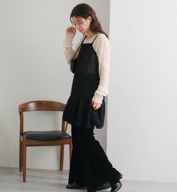  「【WEB・一部店舗限定/前後2WAY】格子フェザーチュニック」|ワンピース|