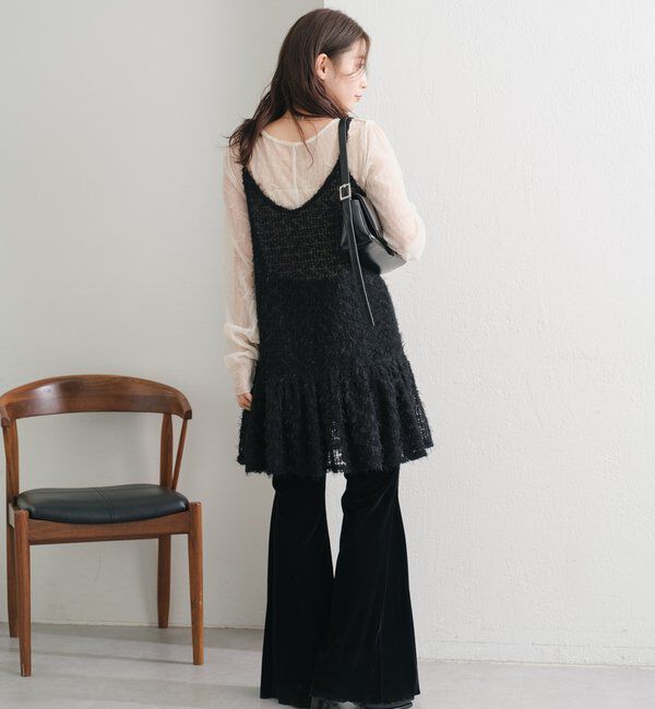  「【WEB・一部店舗限定/前後2WAY】格子フェザーチュニック」|ワンピース|