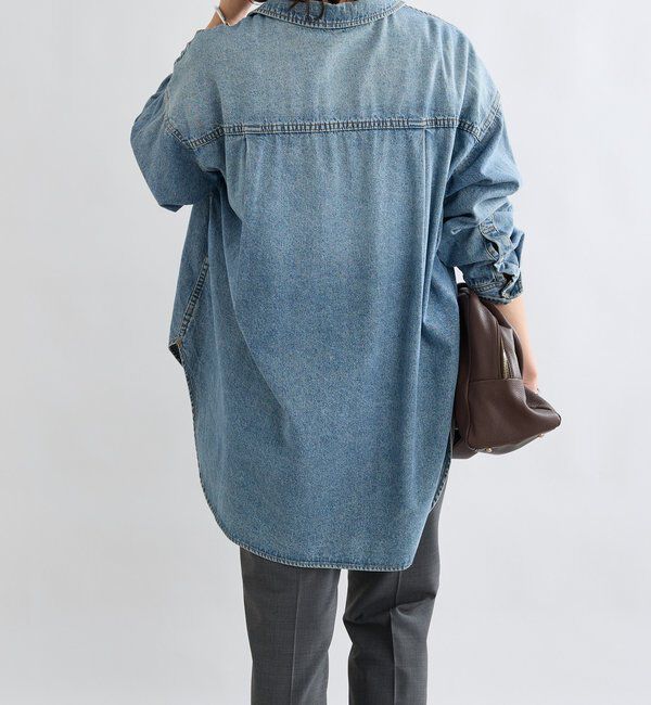 「【ベストセラー】【MONN.:.(モン)】ビッグデニムシャツ」|シャツ・ブラウス|