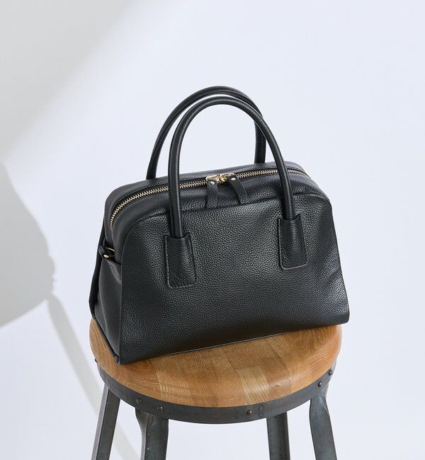  「【キレイめにもカジュアルにも】レザーボストン」|トートバッグ|