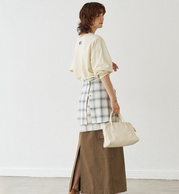  「【Yossshiiii企画】ワイドロゴカットオフスエット」|Tシャツ・カットソー|