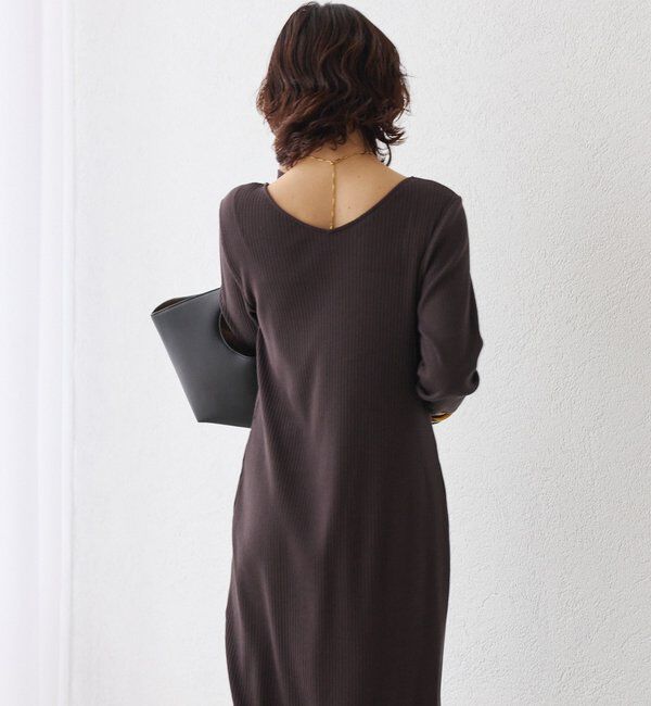  「【全骨格細見え】NEW2WAYロングリブワンピース」|ワンピース|