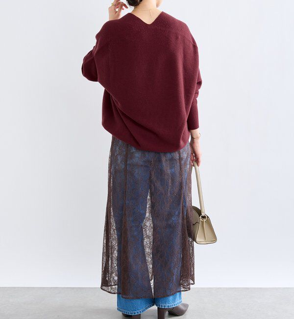  「【リバイバル/新色追加/7色展開】ウール100NEWバックボリュームニット」|ニット・セーター|