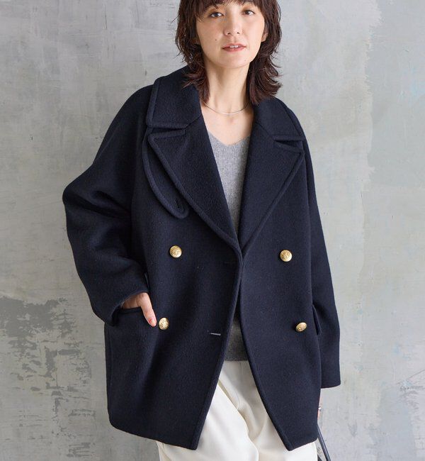  「【リバイバル/新色追加】ラグランPコート」|ピーコート|