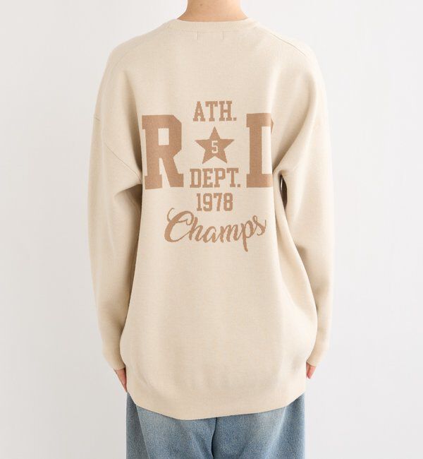  「【バックロゴが目を惹く】アスレチックロゴニット」|ニット・セーター|