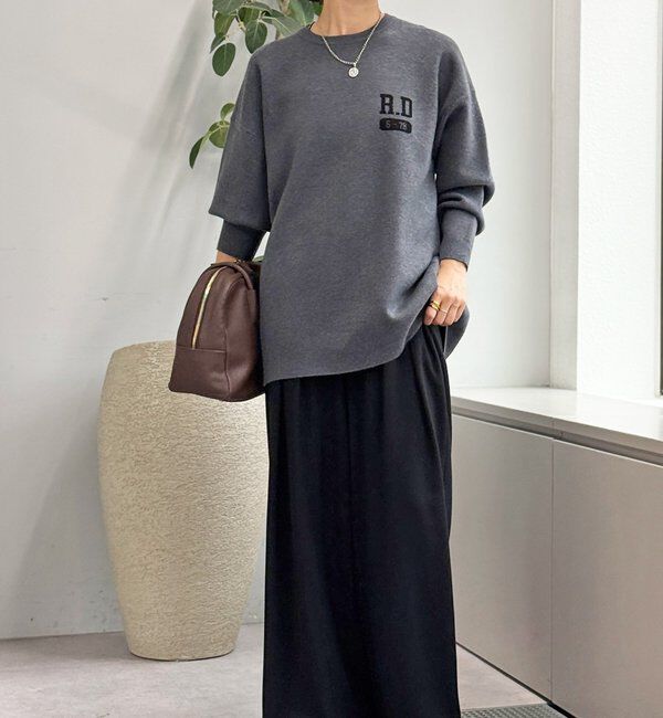  「【バックロゴが目を惹く】アスレチックロゴニット」|ニット・セーター|