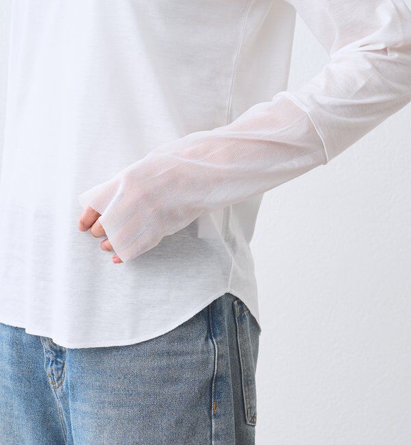  「【レイヤードに最適】チュールキリカエカットソー」|Tシャツ・カットソー|