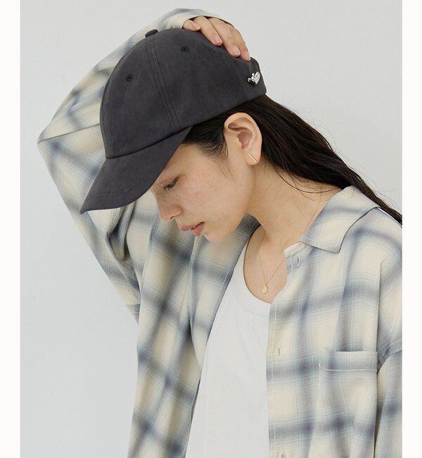  「ピン付キャップ」|ハット|チャコールグレー