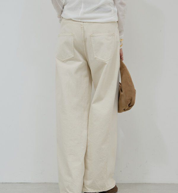  「センタープレスワイドデニム」|デニム|