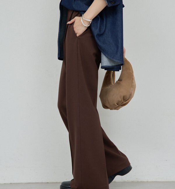  「【楽ちん&times;美脚】【セットアップ対応】ポンチスラックス」|チノ|