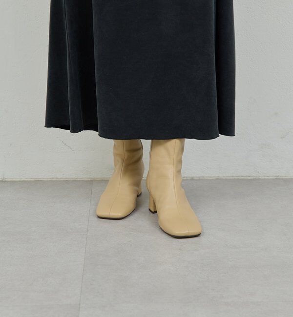  「【2.718】スクエアショートブーツ」|ショートブーツ|