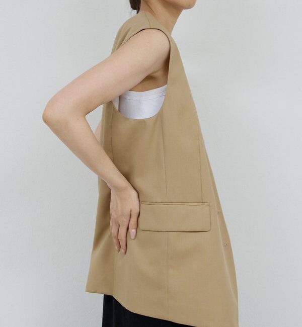  「【HERITANOVUM】【スリーピース対応】ウーステッドウールベスト」|ベスト・ジレ|